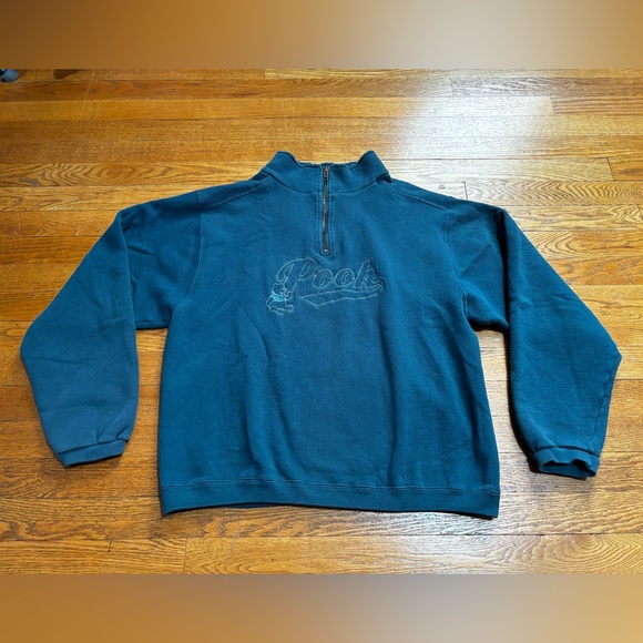 Vintage The Disney Store Winnie the Pooh 1/4 Zip Sweatshirt (Small) - Picture 3 of 10